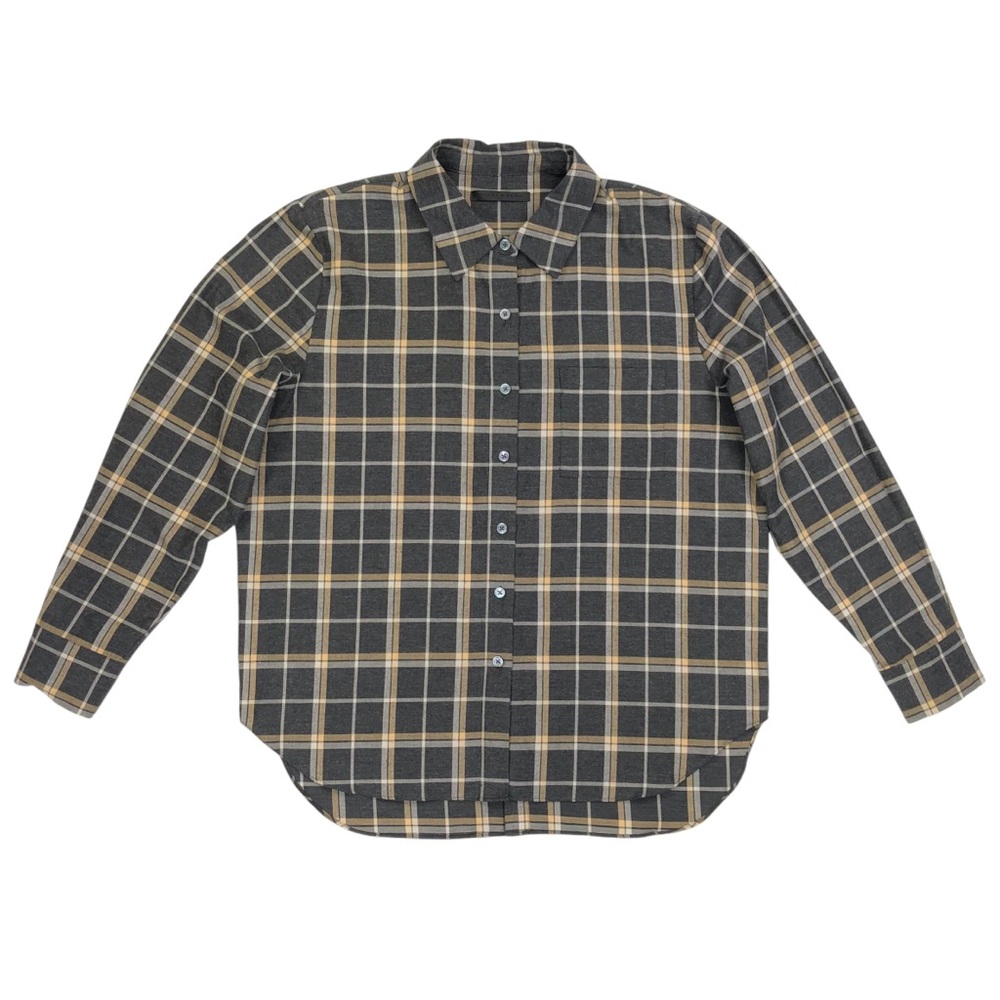 Jenni Kayne Women's Plaid Flannel Shirt Long Sleeve Size Small Relaxed Fit